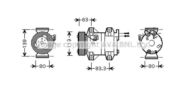 Airco compressor – AVA QUALITY COOLING – VOAK121 online kopen