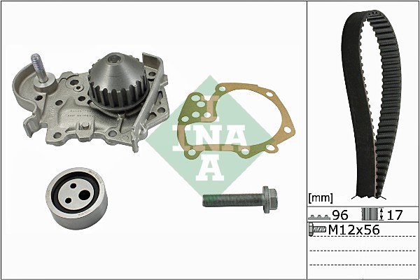 Ina 530 0191 31 Distributieriem kit incl.waterpomp