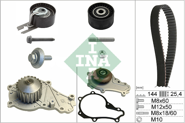 Ina 530 0239 30 Distributieriem kit incl.waterpomp