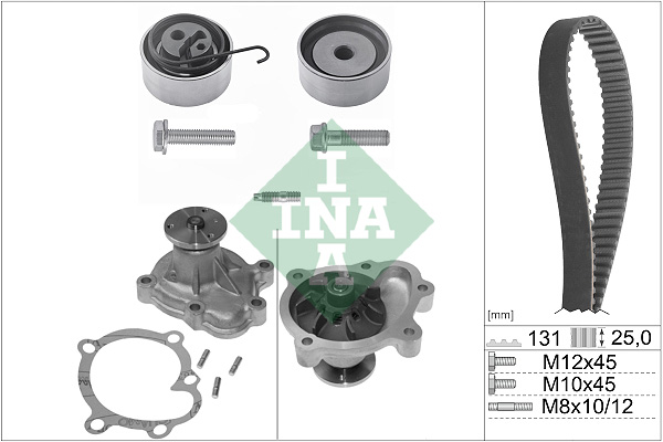 Ina 530 0338 30 Distributieriem kit incl.waterpomp
