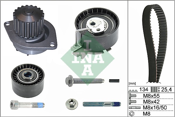 Ina 530 0379 30 Distributieriem kit incl.waterpomp