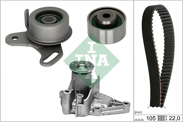 Ina 530 0427 31 Distributieriem kit incl.waterpomp