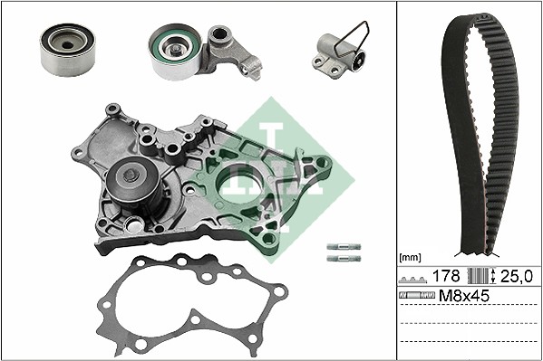 Ina 530 0543 30 Distributieriem kit incl.waterpomp