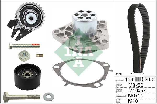 Ina 530 0562 30 Distributieriem kit incl.waterpomp