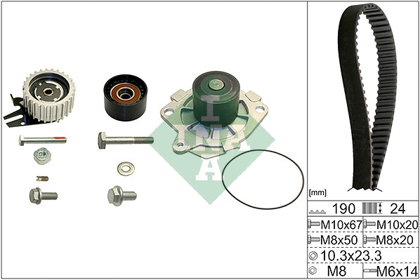 Ina 530 0624 30 Distributieriem kit incl.waterpomp