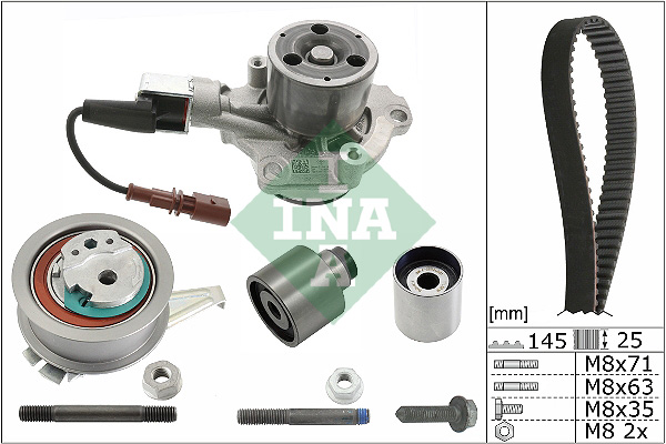 Ina 530 0699 30 Distributieriem kit incl.waterpomp