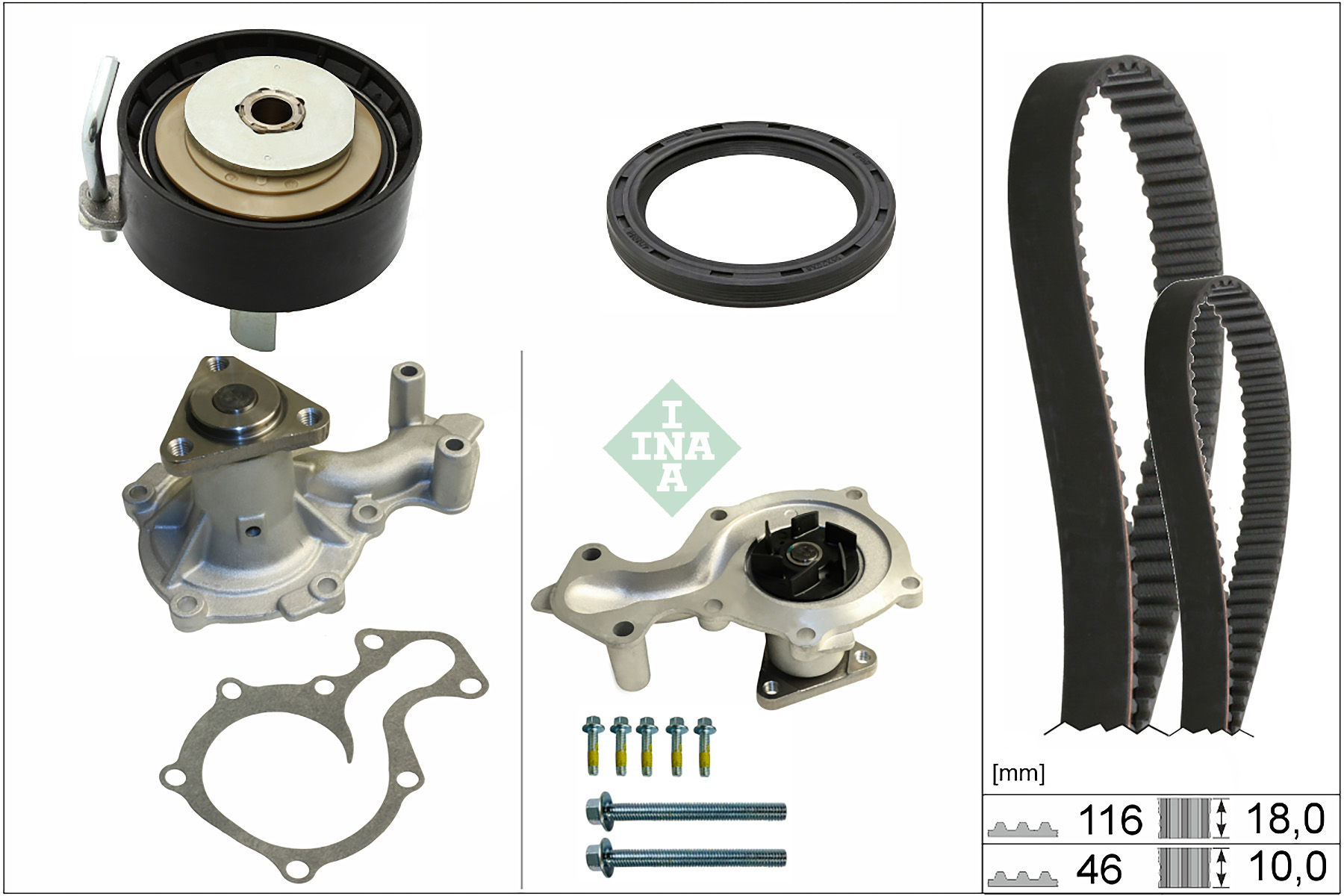 Ina 530 0959 30 Distributieriem kit incl.waterpomp