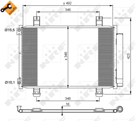 Airco condensor – NRF – 35854