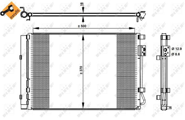 Airco condensor – MAXGEAR – AC830156