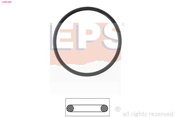 EPS 1.890.687 Thermostaat pakking