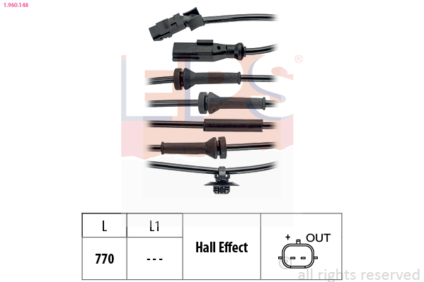 EPS 1.960.148 ABS sensor