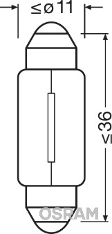 Osram 6461 Gloeilamp opbergvakverlichting