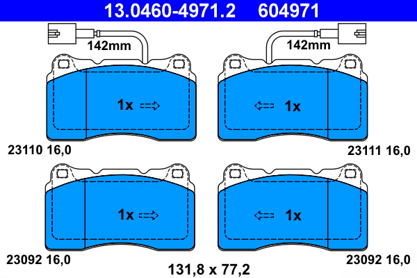 ATE 13.0460-4971.2 Remblokset