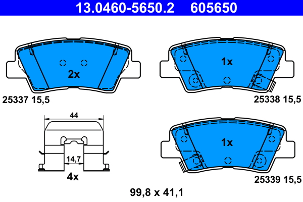 Remblokset – ATE – 13.0460-5650.2 online kopen