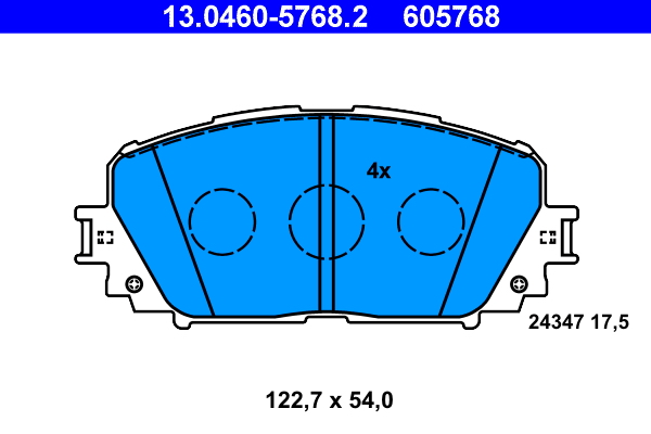 ATE 13.0460-5768.2 Remblokset