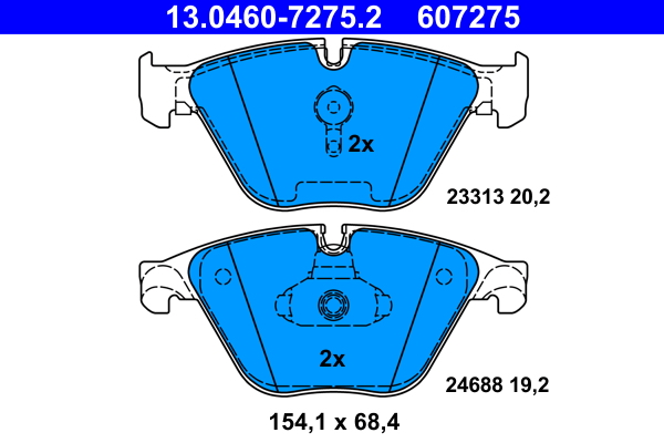 ATE 13.0460-7275.2 Remblokset