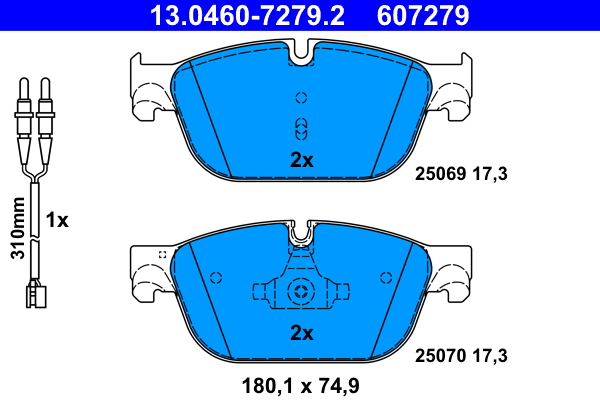 ATE 13.0460-7279.2 Remblokset