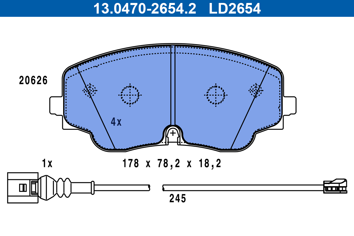 ATE 13.0470-2654.2 Remblokset