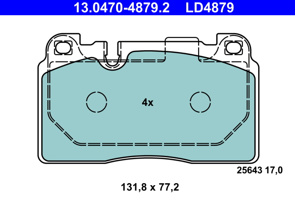 ATE 13.0470-4879.2 Remblokset