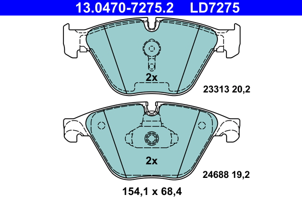 ATE 13.0470-7275.2 Remblokset