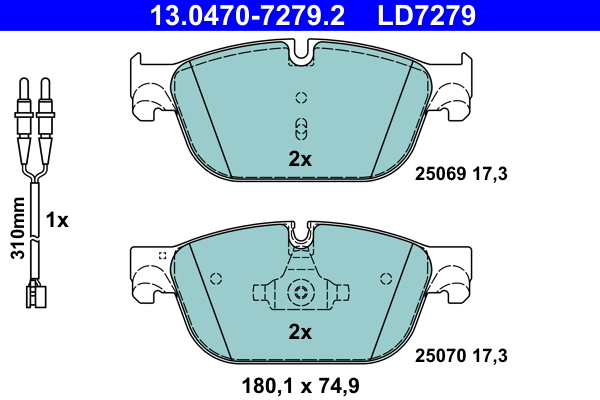 ATE 13.0470-7279.2 Remblokset