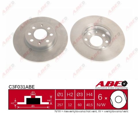 ABE C3F031ABE Remschijf