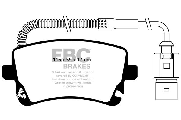 EBC Brakes DP41470R Remblokset