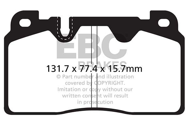 EBC Brakes DP42168R Remblokset