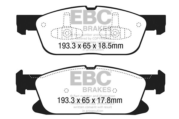EBC Brakes DP23046 Remblokset